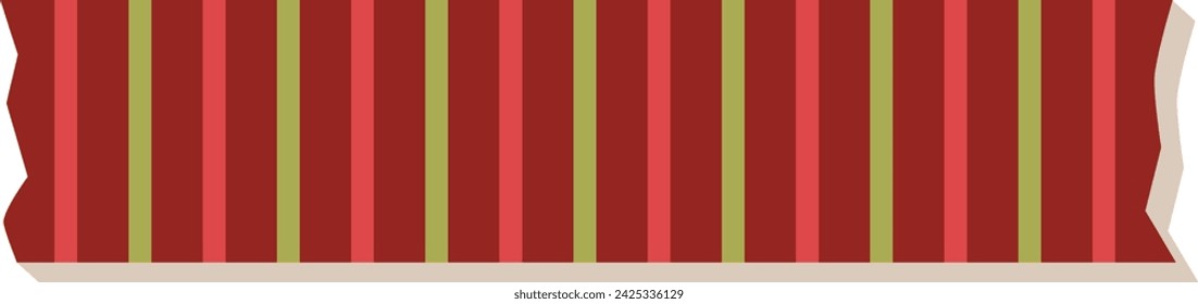 Christmas Washi Tape Vector Illustration