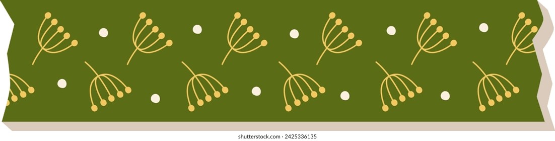 Christmas Washi Tape Vector Illustration
