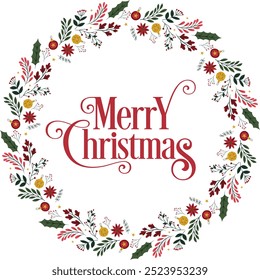 Christmas wealth vector typography design