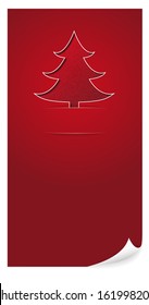 Christmas web banner with blank space for your text / Christmas banner with tree / Christmas banner