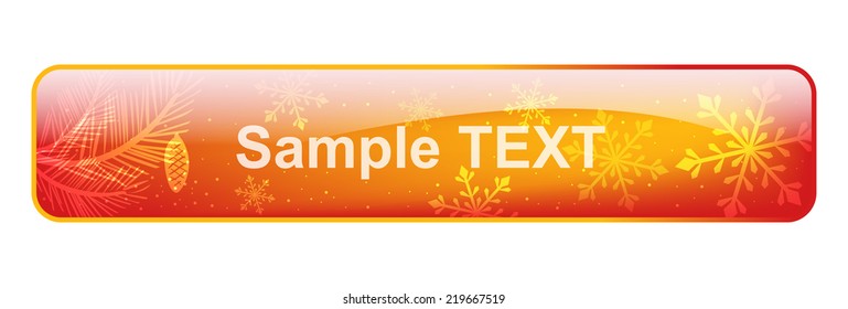 Christmas web button sticker