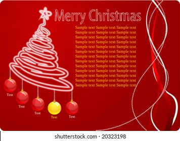Christmas web design. Vector illustration.