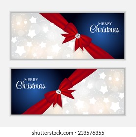 Christmas Website Banner and Card Background Vector Illustration EPS10 