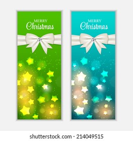 Christmas Website Banner and Card Background Vector Illustration EPS10