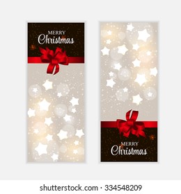 Christmas Website Banner and Card Background Vector Illustration EPS10 