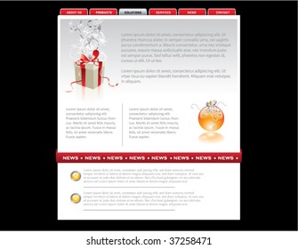 Christmas website template