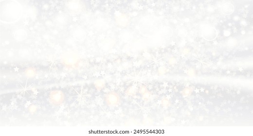 Christmas White Background with Soft Waves. New Year Realistic Luxury Texture. Clean Silky Cloth. Vector Illustration for Your Design