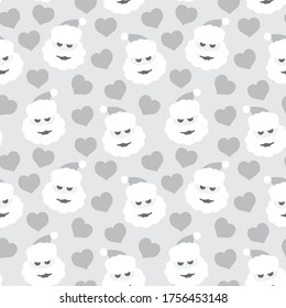 Christmas White Holiday seamless pattern background for website graphics, fashion textiles