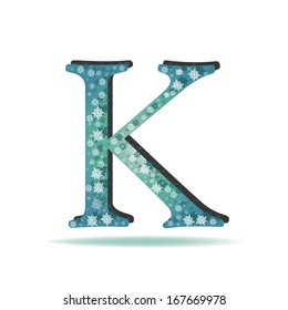 Christmas and winter abc-K