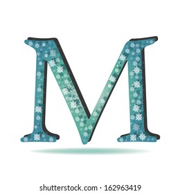 Christmas and winter abc-M