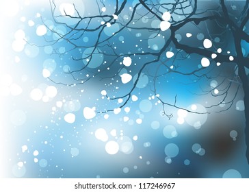 Christmas winter background