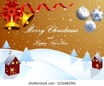 Christmas winter background 