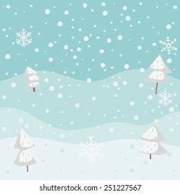 Christmas winter background