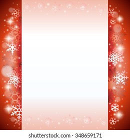 Christmas winter background card with snowflakes