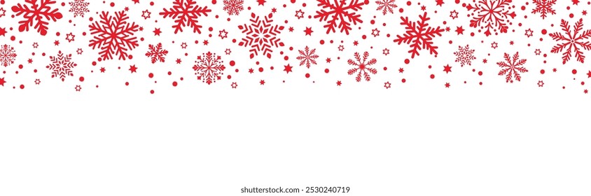 Christmas winter background with snowflakes