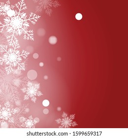 Christmas winter background with snowflakes.Holiday greeting card with snowflake background.