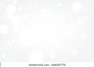 Christmas winter background with snowflakes.Holiday greeting card with snowflake background.for text,sale and more.