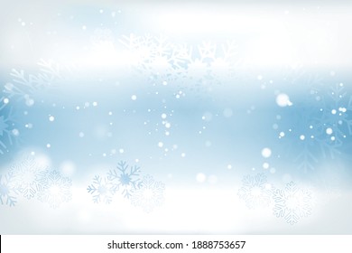 Christmas winter background with snowflakes.Holiday greeting card with snowflake background.for text,sale and more