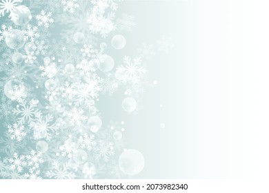 Christmas winter background with snowflakes.Holiday greeting card with snowflake background.for text,sale and more.