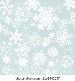 Christmas winter background with snowflakes.Holiday greeting card with snowflake background.for text,sale and more.