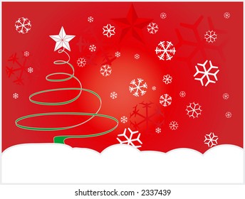 Christmas winter background, vector illustration