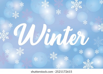 Christmas winter bright snowy background.