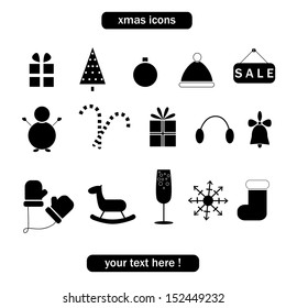Christmas and winter collection of icons. Vector format. Eps 10 