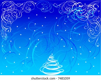 Christmas and winter decoration. Vector illustration