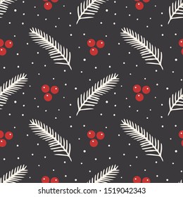 Christmas and Winter Decorative Seamless Pattern