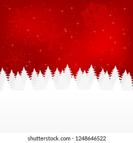 Christmas winter forest