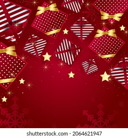 Christmas winter greeting card background. Merry Christmas greeting cards. Winter Holidays art templates. Suitable for social media post, mobile apps, banner design and webinternet ads.