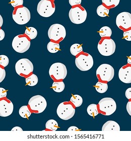 Christmas or winter hand drawn seamless texture pattern for festivity. Icons and elements for wrapping paper or decoration.