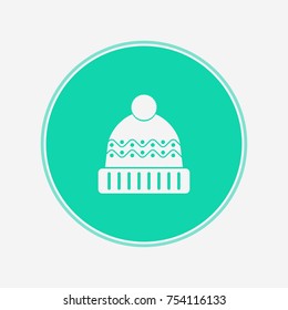 Christmas winter hat icon
