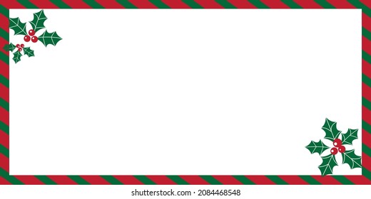 Christmas and winter holiday background. Christmas decoration frame illustration for background, banner, template design. Vector illustration.