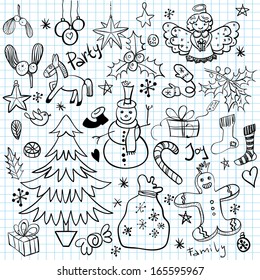 Christmas and Winter Holiday Doodles