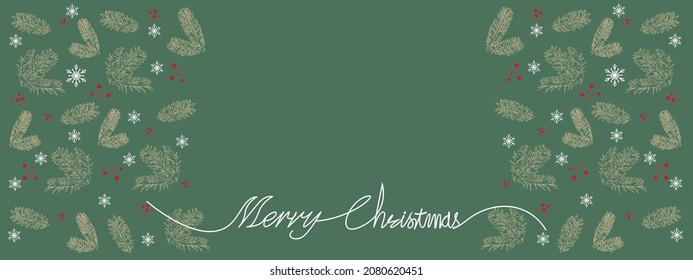 Christmas, Winter holiday pattern with Merry Christmas lettering for banner, background, graphic design. Christmas decoration patter graphic. Vector illustration.