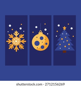 Christmas Winter Holiday Vector Elements Set