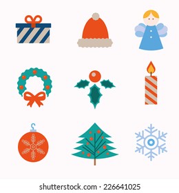Christmas and Winter icons collection - vector