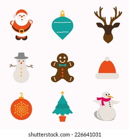 Christmas and Winter icons collection - vector