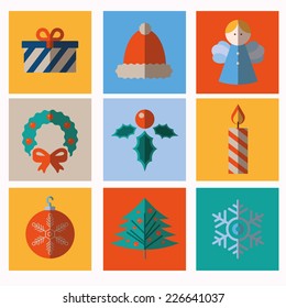 Christmas and Winter icons collection - vector