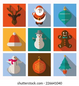 Christmas and Winter icons collection - vector