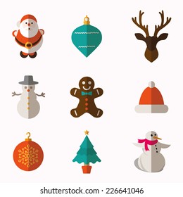 Christmas and Winter icons collection - vector