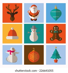 Christmas and Winter icons collection - vector