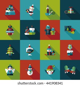 Christmas and winter icons set