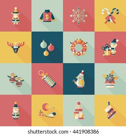 Christmas and winter icons set
