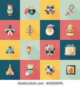 Christmas and winter icons set