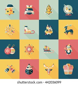 Christmas and winter icons set