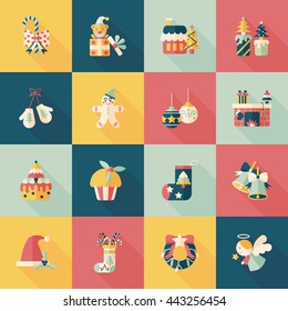 Christmas and winter icons set