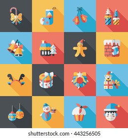 Christmas and winter icons set