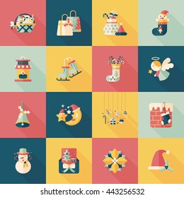 Christmas and winter icons set